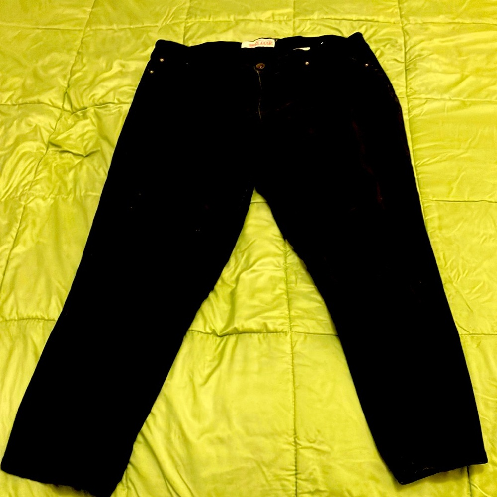 Faded Glory 18W black stretch jeans